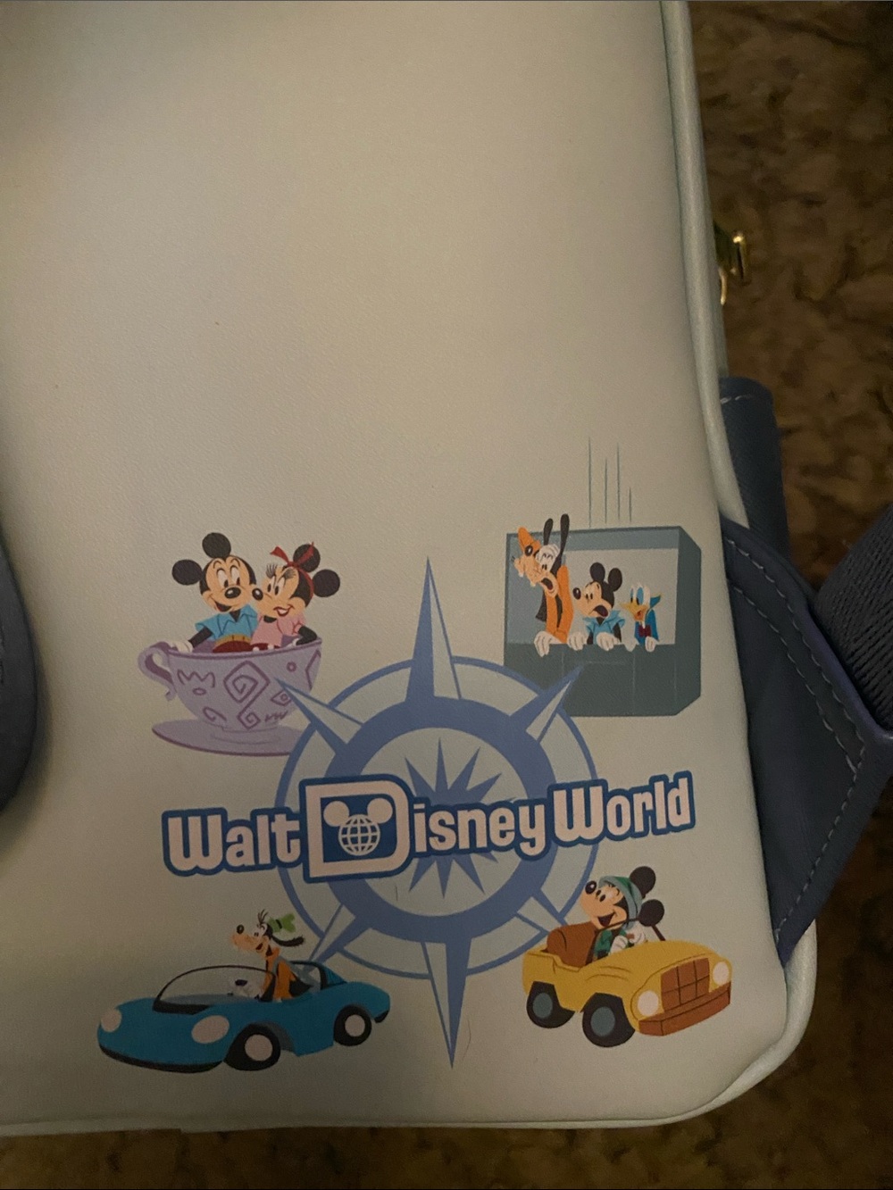 Loungefly x Walt Disney World White & Blue Mini Backpack - Picture 5 of 6